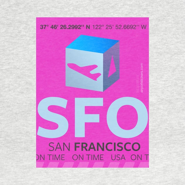 SFO sticker design P by Woohoo